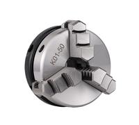 K01-50/63/80/100 Plato de torno for madera de 3 mordazas autocentrante de 50/63/80/100 mm (1,94/2,48/3,15/3,94 pies) con desplazamiento manual y mandril for mini torno de madera(K01-80)