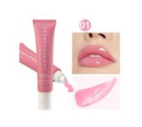 (k1)Tinted Lip Butter Balm - Glossy Moisturizing Mini Lip Balm for High Shiny Finish - Shine & Hydration - Softening & Soothing Peptide Lip Care