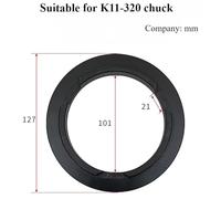 K11-80/100/125/160/200/250/300 Manual de tres portabrocas de morzada, cierre de garra, recortador excéntrico, torno, Control numérico, garra perforadora, 1 ud.(K11-320 three-jaw)