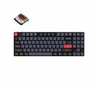 K13 Pro (Schwarz/Grau, DE-Layout, Gateron Low Profile 2.0 Mechanical Brown, Hot-Swap, Aluminiumrahmen, RGB)