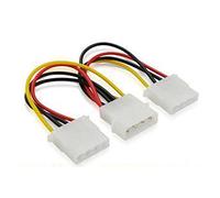 K15 15 cm SATA Cable Adaptador de Corriente IDE Molex (macho a 2 x 4 pines Molex hembra
