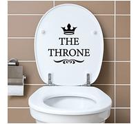 K154-10 The Throne - Pegatina Inodoro, Adhesivo Decorativo para Tapa, Diseño Divertido