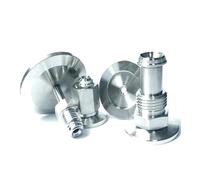 K16/25/40/50 To 1/4" 1/2" VCR Male Female SUS 316L Stainless Steel Pipe Fitting Coupler Union Connector(KF50 (OD75mm),1l2 Inch VCR Female) Plumbing Fittings