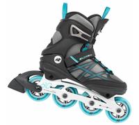 K2 Alexis 80 Alu Damen Patines En Línea Fitness Freeskates Gris/Turquesa NUEVO