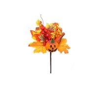 (K2)Artificial Maple Leaves Pumpkin Stem For Table Centerpiece & Wall Hanging Decoration