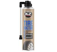 K2 Bombeo y Reparación de Ruedas Tire Doktor | 535 ml |Sellado Rápido | Eficiente | Ideal para Emergencias | No Daña los Neumáticos