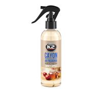 K2 CAYON Spray Ambientador - Eliminador de Olores - Spray Ambientador para Coche, Oficina y Hogar - Más de 700 Aplicaciones 250 ml (Manzana de Miel)