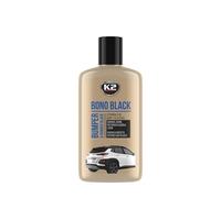K2 - Coche bono negro bumper y cuidado de goma, marco y plástico, restaurador 200 ml