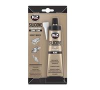 K2 Masilla de silicona LIKON – Resistente a altas temperaturas hasta +350 °C – Negro 85 g