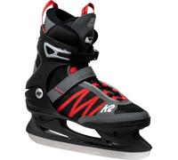 K2 F.I.T Speed Ice Pro Patín De Hielo, Hombre, Black-Red, 8,5