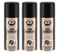 K2 Grasa Cerámica Pack de 3 Ideal para Altas Temperaturas y Presiones, Compatible con ABS y ESP 400ml