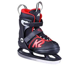 K2 Joker Ice 25D0303.1.1.S - Patines de Hielo para niño, Color Negro y Rojo