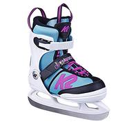 K2 Juno Ice Patines de Hielo, Niñas, White-Light Blue, L (EU: 35-40 / UK: 3-7 / US: 4-8)