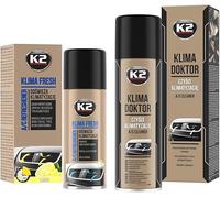 K2 Kit Limpiador Aire Acondicionado Higienizante A/C - Limpieza y Desinfeccion Eliminador Olores - Limpia y Refresca - Antibacteriana Aroma Limon