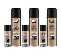K2 Kit Limpiador Aire Acondicionado Higienizante A/C Pack de 3 - Limpieza y Desinfeccion Eliminador Olores - Limpia y Refresca - Antibacteriana Aroma Limon