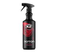 K2 Limpia Llantas Limpiador Descontaminante Férrico para Coche Moto Limpia Disco Llantas Freno Sin Acidos Elimina Ferodo sin Frotar - Roton Cleaner 1 Litro