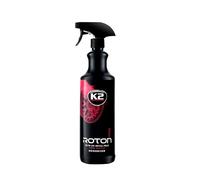 K2 Limpia Llantas Limpiador Descontaminante Férrico para Coche Moto Limpia Disco Llantas Freno Sin Acidos Elimina Ferodo sin Frotar - Roton Cleaner 1 Litro