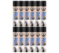 K2 Limpiador de Alquitrán, Asfalto, Resinas, Adhesivos, Manchas Grasas de Aceites - Pack de 12 Tar Remover 300 ml