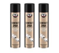 K2 Limpiador de Contactos Electrónicos, Pack de 3 - Protege contra Las Chispas y el Desgaste Limpieza y Desengrase de Componentes Eléctricos, Protección Anticorrosiva 600ml