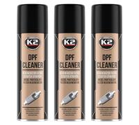 K2 Limpiador Filtro Particulas Diesel - Limpiador DPF FAP Espuma con Tubo - Pack de 3 x 500 ml