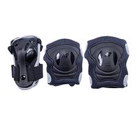 K2 Performance Pad Set W Juego de Almohadillas, Mujer, Negro-Gris Antracita, L (Rodilla: A: 39-43cm B: 36-39cm / Codo: A: 25-28cm B: 24-27cm / Muñeca: A: 21-23cm B: 18-20cm)