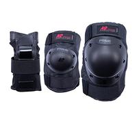 K2 Skates 30E1412 Prime M Pad Set - Accesorios de Proteccion, Negro/Rojo, XL