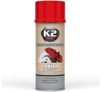 K2 Pro Pintura roja para pinza de freno, resistente al calor hasta 260ºC, color brillante, espray de 400 ml