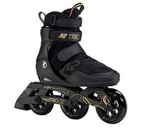 K2 Trio 110 Patines, Unisex-Adult, Negro/Oro, 47 EU