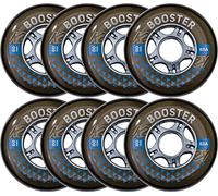 K2 Skates Booster 80 Mm / 82A 8-Wheel Pack W/Ilq 7 Paquete de Ruedas, Unisex-Adult, Negro, 80 mm/82A