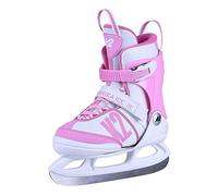 K2 Skates Annika Ice 25C0109 - Patines de Hielo para niña, Color Blanco y Rosa