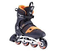 K2 Skates F.I.T. 80 ALU Patines, Hombre, Men s, Negro/Naranja, 41.5 EU