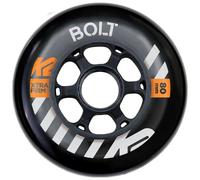 K2 Skates Paquete de 4 Ruedas Urban Bolt 80 MM 90A, Negro, 30F3014