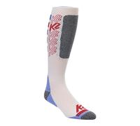 K2 Snow Chain Logo Sock Calcetines de esquí, Unisex-Adulto, Red-White-Blue, L