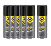 K2 Spray de Zinc + Aluminio - Protección Anticorrosiva para Metal, Carrocerías y Estructuras - Resistente al Calor hasta 120°C - Secado Rápido y Alta Adhesión - 400ml (6)