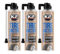 K2 Spray Repara Pinchazos - Reparación de Ruedas Tire Doktor - para Reparar Neumáticos sin Cámara - Líquido Antipinchazos para el Coche - 400 ml (3)