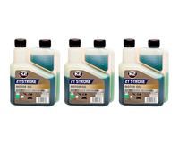 K2 Stroke 2T Verde Aceite Semisintético para Motores de 2 Tiempos - Baja Emisión de Humo - Con Dosificador - Para Scooter, Motosierra, Cortacésped Pack de 3 x 500 ml