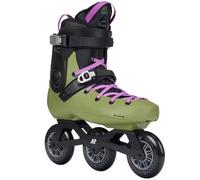 K2 Surge 100 Patines En Línea Unisex De 3 Ruedas Fitness Color Oliva/Púrpura