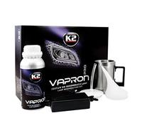 K2 Vapron Kit de Restauración de Faros - Reparación Profesional sin Desmontaje - Elimina Opacidad, Arañazos y Amarilleo - Incluye Líquido Restaurador y Accesorios