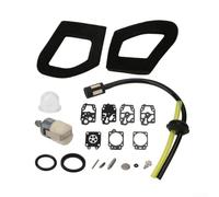 K20-WYL Kit de reconstrucción de carburador para recortadora de motosierra WYL R200 S200 T2500 - Juego completo de flotadores de boquilla de junta con bombilla de imprimación - para reparación de
