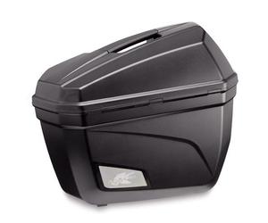 K22N - Kappa Set 2 Maletas laterales MONOKEY® 22 Lt. con ventanilla (negro base)