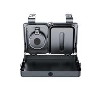 K255 Car Back Seat Food Tray Cup Holder Tissue Box Storage Rack Plastic Expandable Organizer