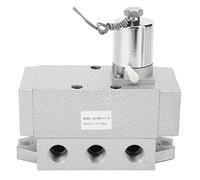 K25DH - 15H 5 - Way Solenoid Valve, Pneumatic Solenoid Valve with G1/2in Thread, Aluminum Alloy Body, 0.06s Fast Response, Auto - Seal Compensation, for Industrial Automation (12 V CC.)