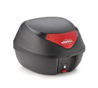 K29N - Kappa Baùl MONOLOCK Negro con catadriópticos rojos 29 Ltr.