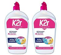 K2r - Quitamanchas líquido pre-lavado con aplicación fácil, bote de 750 ml (2 unidades)