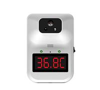 K3-Plus Termómetro infrarrojo montado en la pared, termómetro infrarrojo AI, detector de temperatura sin contacto con pantalla digital para oficina, hotel y lugar de pulic