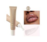 (k3)Tinted Lip Butter Balm - Glossy Moisturizing Mini Lip Balm for High Shiny Finish - Shine & Hydration - Softening & Soothing Peptide Lip Care