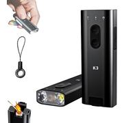 K3 Ultramulti EDC llavero herramienta, mini linterna llavero con clip magnético, modo de 3 luces y 800 lúmenes e impermeable IP65, linterna portátil de bolsillo para senderismo, carrera nocturna