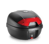 K30N - Kappa Baùl MONOLOCK Negro con catadriópticos rojos 30 Ltr.