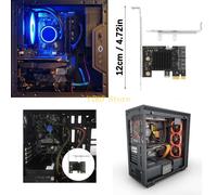 K32C Desktop PCIe a 2 puertos SATA3.0 Tarjeta adaptadora SATA3.0 6Gbps Soporte de perfil bajo para escritorio