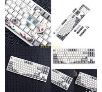 K32C Nobori Carp Keycaps Juego de teclas PBT de perfil OEM de 118 teclas para teclado mecánico
